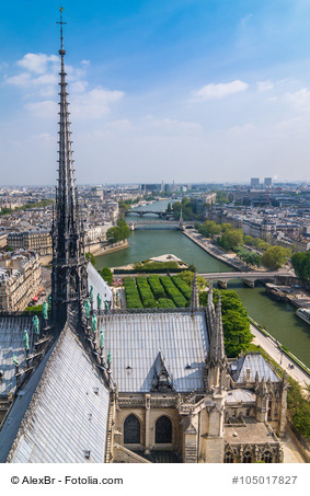 Paris Panorama von Notre Dame